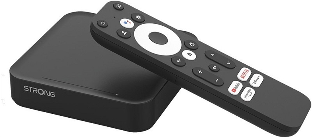 Strong UHD TV-Streamingbox mit Google TV LEAP-S3 (Schwarz) von Strong