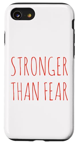 Hülle für iPhone SE (2020) / 7 / 8 Stärker als Angst — Motivierende Selbstermächtigung von Stronger Than Fear Motivational Self Empowerment