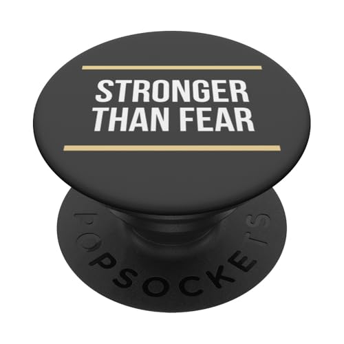 Stärker als Angst Motivierende Affirmation Selbstermächtigung PopSockets mit austauschbarem PopGrip von Stronger Than Fear Motivational Self Empowerment