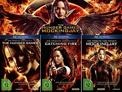 Blu-ray Set * Die Tribute von Panem Teil 1+2+3 (The Hunger Games+Catching Fire+Mockingjay 1) * Fan Editionen von STUDIOCANAL