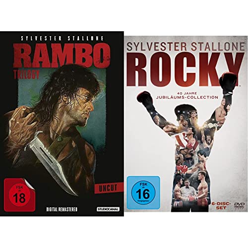 Rambo Trilogy (Uncut, Digital Remastered, 3 Discs) & Rocky - The Complete Saga [6 DVDs] von STUDIOCANAL