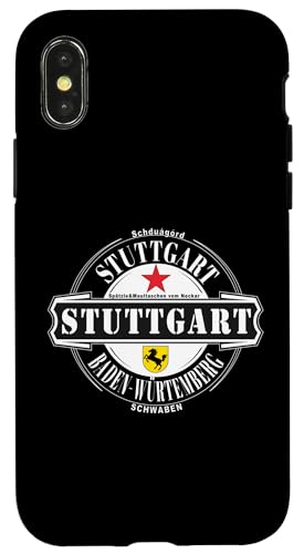 Hülle für iPhone X/XS Stuttgart Baden-Würtemberg Schwaben Touristen Reise Outfit von Stuttgart Baden-Würtemberg Design