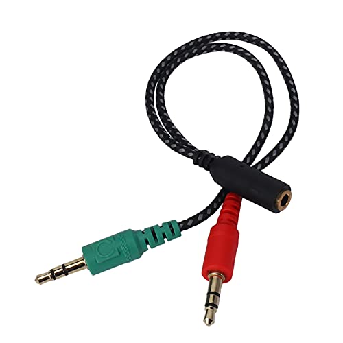 Styeleganc Kopfhoerer-Splitter Fuer Computer, Kopfhoerer-Adapter Fuer PC Audio & Mic, 3,5 mm Buchse auf Dual 3,5 mm Stecker von Styeleganc