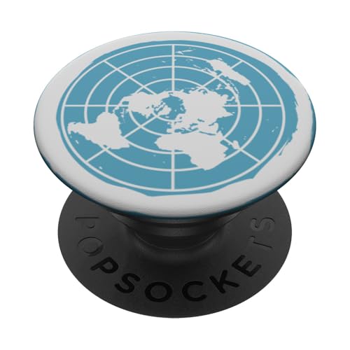 Karte von Flat Earth PopSockets Klebender PopGrip von Style King