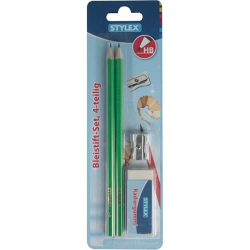 Stylex 37145 Bleistift-Set, Farbig Sortiert, 4 pcs von Stylex