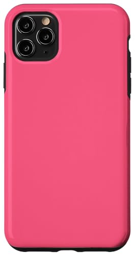 Hülle für iPhone 11 Pro Max Ästhetische Farbe in kräftigem Rosa von Stylish Pink Lovers