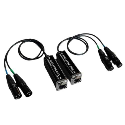 Stytpwra 1 Paar XLR-Netzwerkkabel-Extender, Stecker/Buchse, 300 M, 4-Kanal-Netzwerk-Signal-Extender von Stytpwra