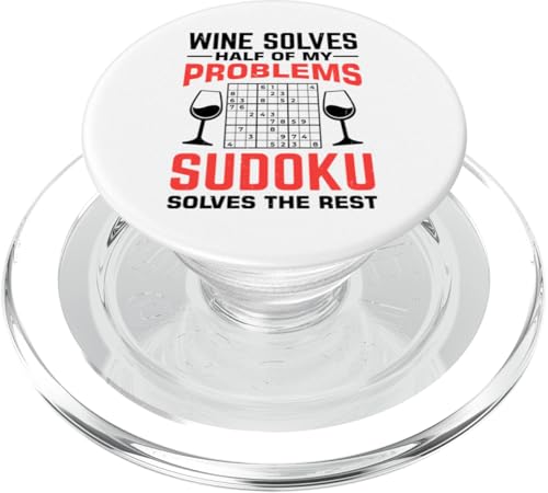 Witziger Sudoku Spruch PopSockets PopGrip für MagSafe von Sudoku Designs