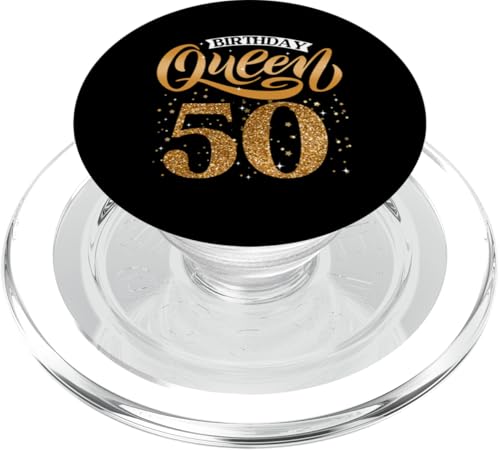 50. Geburtstag Süßes Krone Queen für Frau 50 Jahre PopSockets PopGrip für MagSafe von Süße Geburtstag Geschenkidee für Frauen Damen