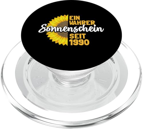 35. Geburtstag Ein Wahrer Sonnenschein Seit 1990 Sonnenblume PopSockets PopGrip für MagSafe von Süße Jahrgang Geburtstag Mädchen Frauen Geschenke