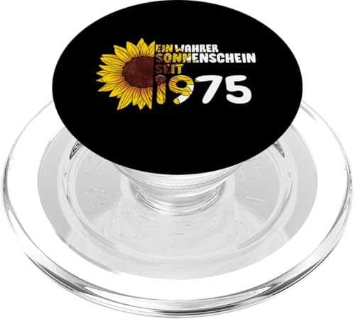 50. Geburtstag Ein Wahrer Sonnenschein Seit 1975 Sonnenblume PopSockets PopGrip für MagSafe von Süße Jahrgang Geburtstag Mädchen Frauen Geschenke