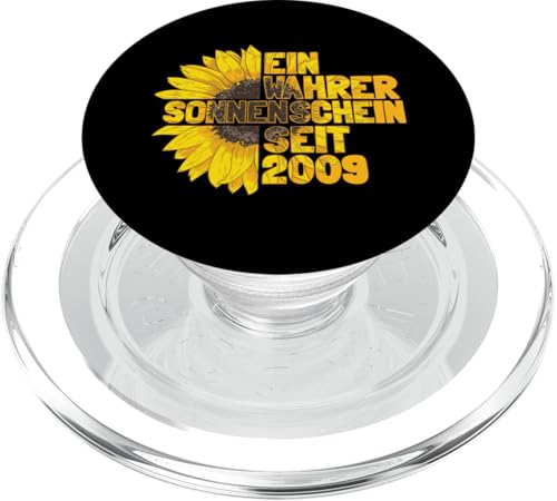 16. Geburtstag Ein Wahrer Sonnenschein Seit 2009 Sonnenblume PopSockets PopGrip für MagSafe von Süße Jahrgang Geburtstag Mädchen Teenager Geschenk