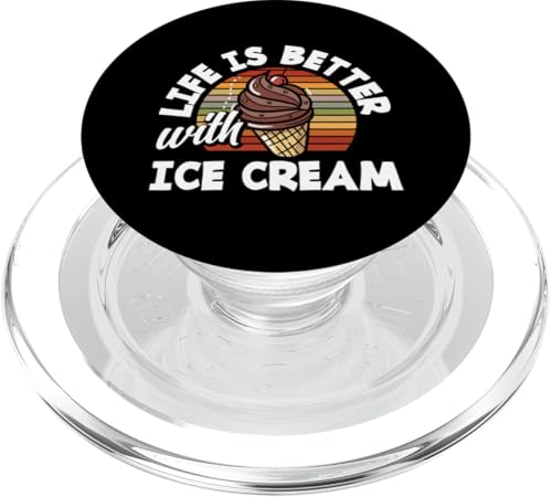 Eisliebhaber Life Is Better With Ice Cream PopSockets PopGrip für MagSafe von Süße Leckerbissen Kleidung für Eiscreme-Liebhaber