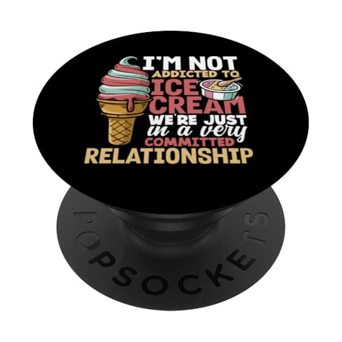 Ice Cream Liebhaber Beziehung Lustig PopSockets Klebender PopGrip von Süße Leckerbissen Kleidung für Eiscreme-Liebhaber