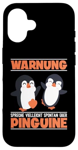 Hülle für iPhone 16 Spreche Spontan Über Pinguine Königspinguin Seevogel Pinguin von Süße Pinguin Plüsch Kuscheltier Deko Geschenke