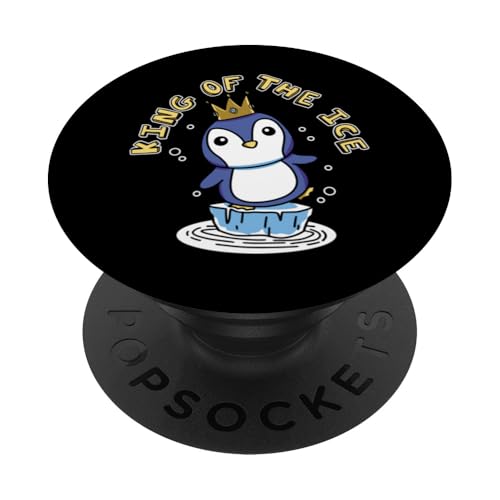 King Of The Ice Kaiserpinguin Seevogel Königspinguin Pinguin PopSockets Klebender PopGrip von Süße Pinguin Plüsch Kuscheltier Deko Geschenke