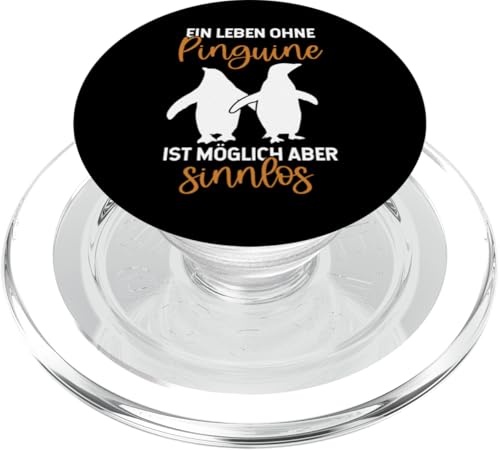 Leben Ohne Pinguine Möglich Aber Sinnlos Seevogel Pinguin PopSockets PopGrip für MagSafe von Süße Pinguin Plüsch Kuscheltier Deko Geschenke