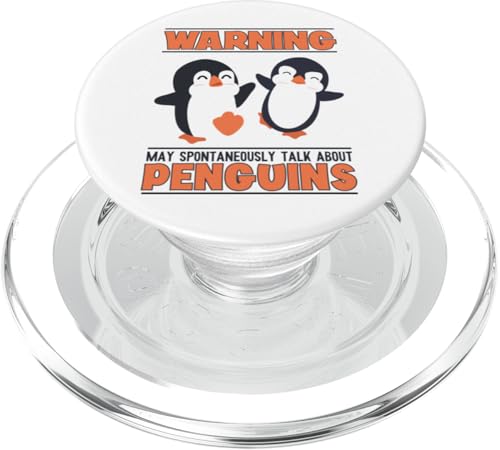 May Spontaneously Talk About Penguins Kaiserpinguin Pinguin PopSockets PopGrip für MagSafe von Süße Pinguin Plüsch Kuscheltier Deko Geschenke