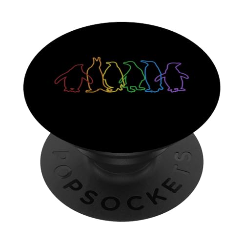 Penguins LGBT Rainbow Seevogel Königspinguin Pinguin PopSockets Klebender PopGrip von Süße Pinguin Plüsch Kuscheltier Deko Geschenke