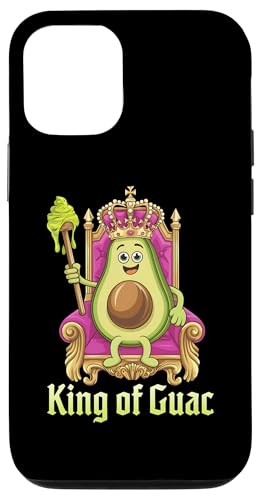 Hülle für iPhone 14 King Of Guac Avocado Humor Spruch von Süße lustige Avocado Frucht Guacamole Essen Design