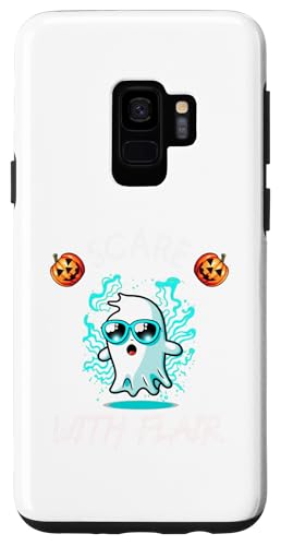 Hülle für Galaxy S9 Lustiges Scare With Flair Halloween Geist Cooles Monster von Süßes oder Saures Grusel Kreatur mit Sonnenbrille