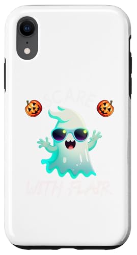 Hülle für iPhone XR Lustiges Scare With Flair Halloween Geist Cooles Monster von Süßes oder Saures Grusel Kreatur mit Sonnenbrille