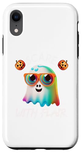 Hülle für iPhone XR Lustiges Scare With Flair Halloween Geist Cooles Monster von Süßes oder Saures Grusel Kreatur mit Sonnenbrille