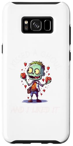 Hülle für Galaxy S8+ Lustiges I Kissed A Ghoul Halloween Monster Zombie Kuss von Süßes oder Saures Grusel Untoter Kreatur Spuk