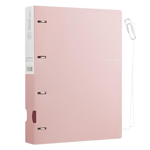 A4 Folder, Binder Folders, A4 Document Folder, 4 Rings Binder A4, Project Binder A4, Spacious A4 Size 4-hole Binder System Organizational Pockets for School, File, Document von Sulxyi