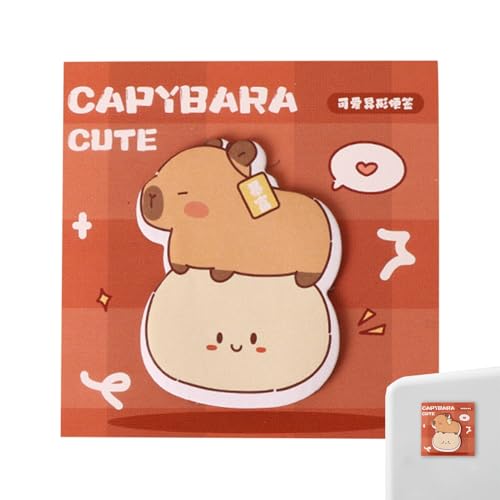 Capybara-Haftnotizen, Capybara-Notizblock - Cartoon Tier Capybara Haftnotizen,30 Blatt herausnehmbare Notizblöcke, Klassenzimmerbedarf, Schulbedarf für Schüler, Lehrer Capybara-Haftnotizen, Capybara-Notizblock - Cartoon Tier Capybara Haftnotizen,30 Blatt herausnehmbare Notizblöcke, Klassenzimmerbedarf, Schulbedarf für Schüler, Lehrer von Sulxyi