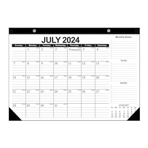 Monatlicher Tischkalender 2025–2026, Tischkalender 2025–2026 | Großer Desktop-Planer-Organizer | Tischkalender mit Eckenschutz für Kinder, alle Altersgruppen, Familien von Sulxyi