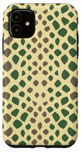 Hülle für iPhone 11 Schlangenhaut-Muster, coole Tierhülle, Schlangenliebhaber, Grün von Summer-Life-Cases