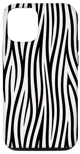 Hülle für iPhone 13 Pro Afrikanisches Zebramuster in Schwarz und Weiß für Zebra-Liebhaber von Summer-Life-Cases