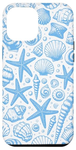 Hülle für iPhone 13 Pro Max Summer Blue Beach Coastal Beach Seashell Ästhetische Toilette von Summer-Life-Cases