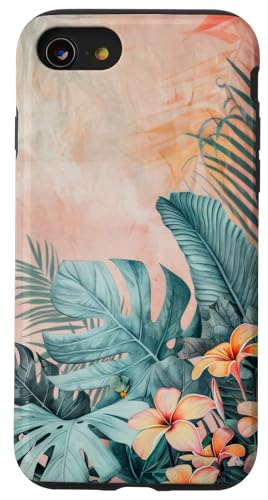 Hülle für iPhone SE (2020) / 7 / 8 Tropische Strandblume Dschungel Vegetation von Summer Season Summer Love