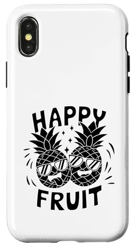 Happy Fruit Summer Tropical Ananas Lover Hülle für iPhone X/XS Happy Fruit Summer Tropical Ananas Lover Hülle für iPhone X/XS von Summer Tropical Fruit Lover Gifts and Sayings