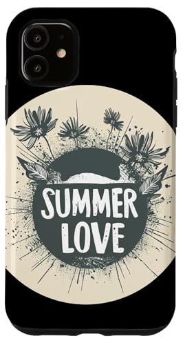 Hülle für iPhone 11 Cooles Sommer-Liebesemblem mit Blumen für den Sommer von Summer love Costume