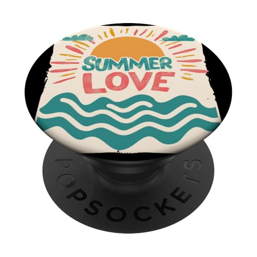 Sommerurlaub Liebe Outfit PopSockets Klebender PopGrip von Summer love Costume