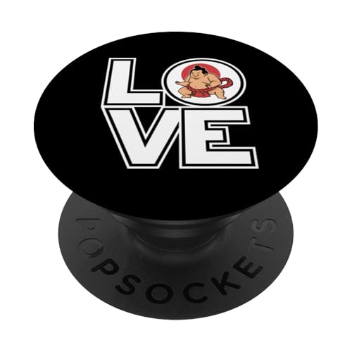 Sumo LOVE Lustiges stolzes Sumo PopSockets mit austauschbarem PopGrip von Sumo Wrestler Appreciation Enthusiast Martial Arts