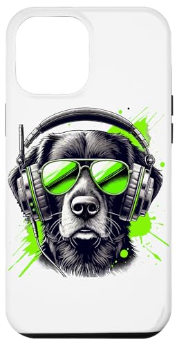 Hülle für iPhone 14 Plus Radioaktiver Hund Sonnenbrille Kopfhörer Hunde von Sunglasses Dog Lover Gifts