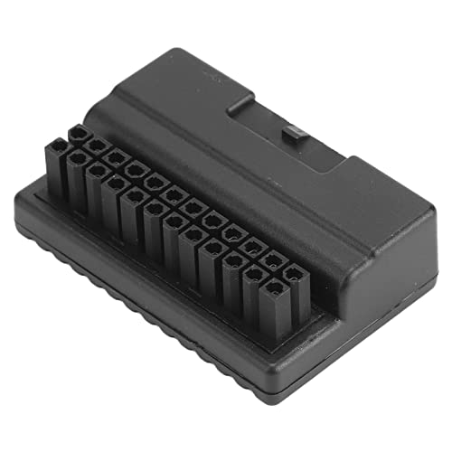 ATX 24Pin 90 Grad Adapter, Verlustfreie Übertragung, Solide Pins, für Desktop-PC Power ATX Motherboard, PVC-Material von Sunisfa