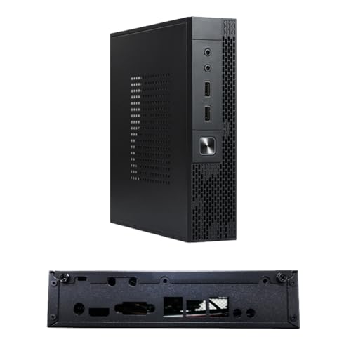 Sunmeit Mini-ITX HTPC für Case Box Chassis Monitoring Server Chassis Industrial Control Computer USB Audio Ports Enclosure von Sunmeit