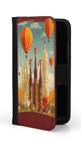 Sunny-Case Flip Case Klapphülle Kathedrale von Madrid Nr.699 Etui Schutz Bumper Cartoon kompatibel mit iPhone 13 PRO MAX von Sunny-Case