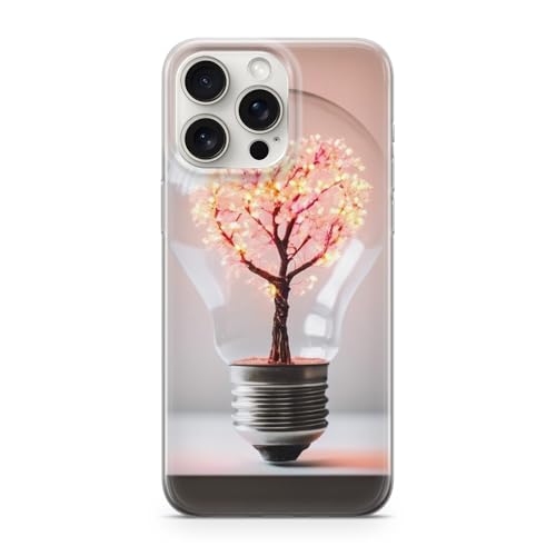 Sunny-Case Handy Hülle Schutz Transparent kompatibel mit Google Pixel 9 pro XL Baum in Glühbirne M19 von Sunny-Case