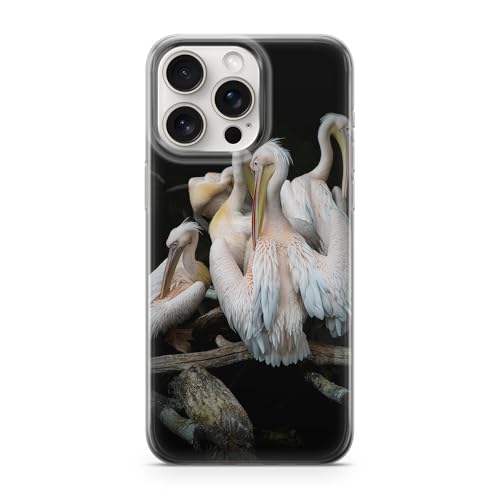 Sunny-Case Handyhülle Albatros Weiß Schnabel 208 Schutz Bumper transparent kompatibel mit iPhone 16 PRO MAX von Sunny-Case