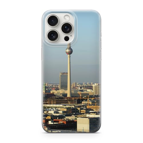 Sunny-Case Handyhülle Berlin Fernsehturm BRD 123 Schutz TPU Transparent kompatibel mit iPhone 11 PRO von Sunny-Case