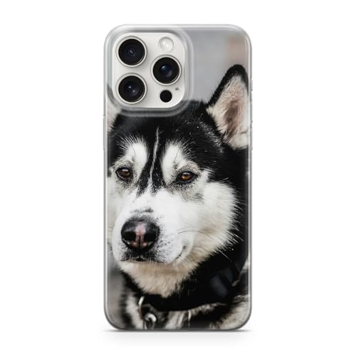 Sunny-Case Handyhülle Husky Hund Dog 276 Schutz Bumper Cartoon kompatibel mit iPhone 14 PRO von Sunny-Case