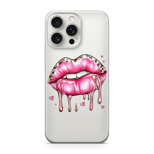 Sunny-Case Handyhülle Red Lips Nr.800 rote Herzen Valentinstag Liebe Schutz Bumper Hülle kompatibel mit iPhone 13 PRO von Sunny-Case