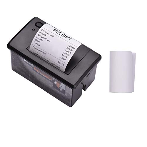 Sunydog Embedded Thermal Receipt Printer 58-mm-Minidruckmodul Rauscharm mit Unterstützung für serielle USB / RS232 / TTL-Anschlüsse ESC/POS-Befehle für das Selbstbedienungs-Terminal der Registrierka von Sunydog