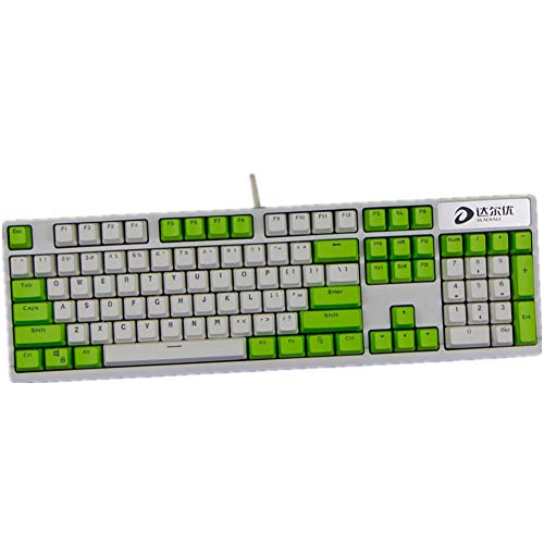 Sunzit Keycaps, 104 PBT Tasten Tastenkappen Mechanische Tastatur Double Backlit Word Transparent Color für Cherry MX - A von Sunzit